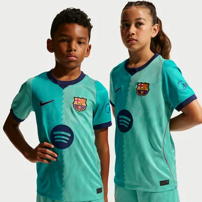 FC Barcelona derde shirt kids 2026-2027 groen zigzag Nike Dri-FIT