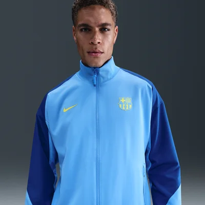 FC Barcelona Strike Fourth Nike Dri-FIT Anthem voetbaljack 2025-2026 blauw heren