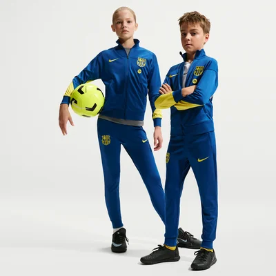 FC Barcelona Strike Fourth Nike Dri-FIT trainingspak kids 2025-2026 blauw heren