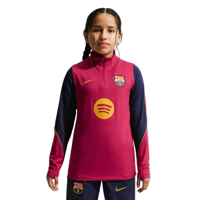 FC Barcelona Strike trainingstrui 1/4-zip kids 2026-2027 rood Nike Dri-FIT