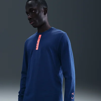 FC Barcelona Nike voetbalshirt lange mouwen heren 2025-2026 blauw katoen casual