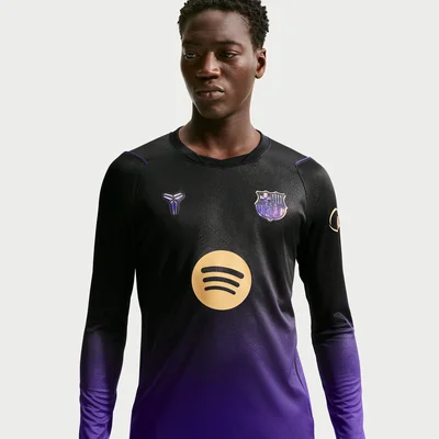 FC Barcelona uitshirt lange mouwen x Kobe 2026-2027 zwart paars Nike Dri-FIT