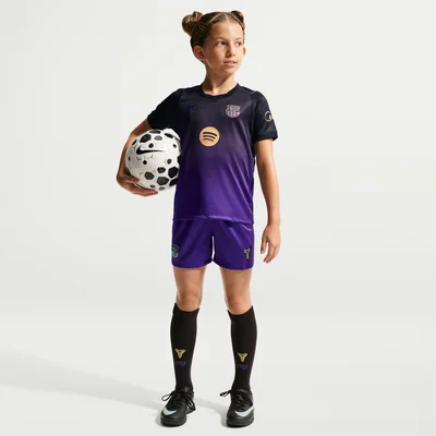 FC Barcelona uittenue kleuters x Kobe 2026-2027 driedelig paars Nike