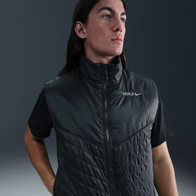 FC Barcelona Windrunner Nike Therma-FIT bodywarmer 2025-2026 grijs heren